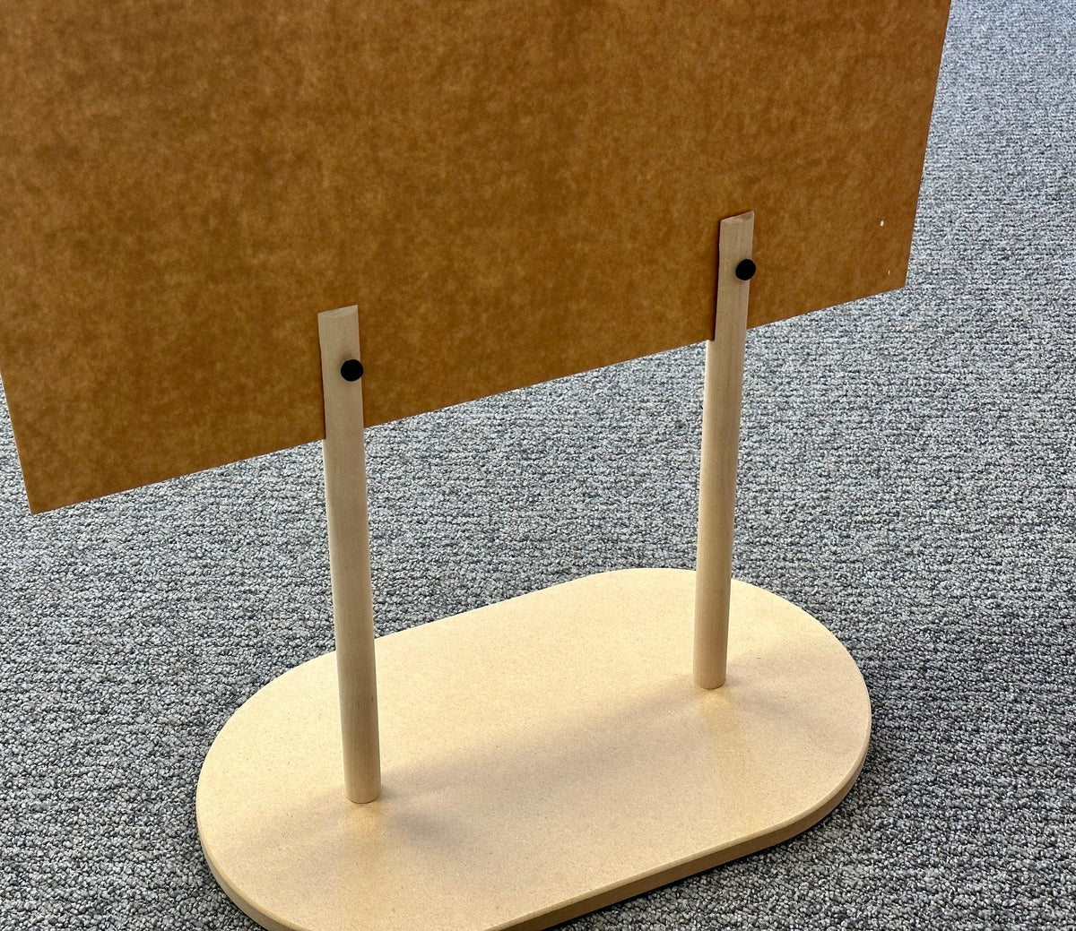 Sign Stand Base, Raw Wood Ready For You to Paint Any Color. Holds 3/16 Occasional Paper Cuts