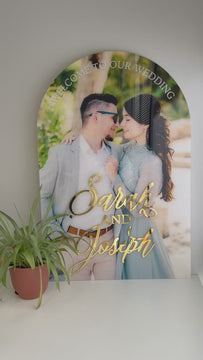 video of layered acrylic welcome sign
