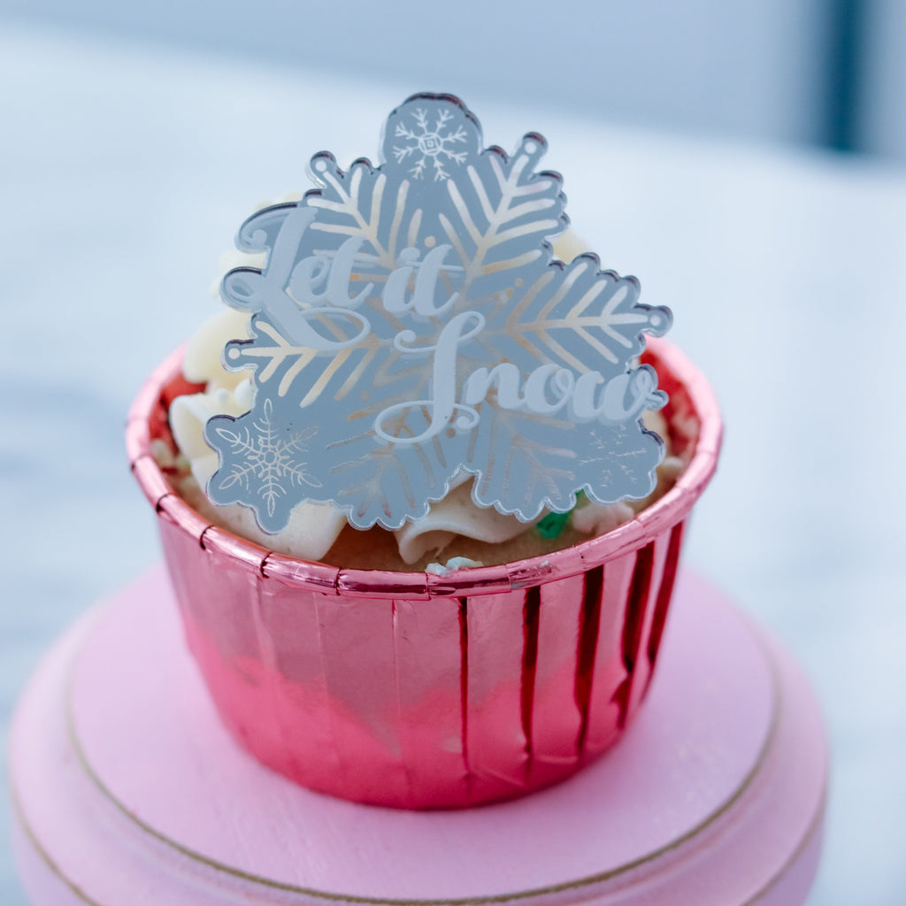 Let is Snow Cupcake Charm