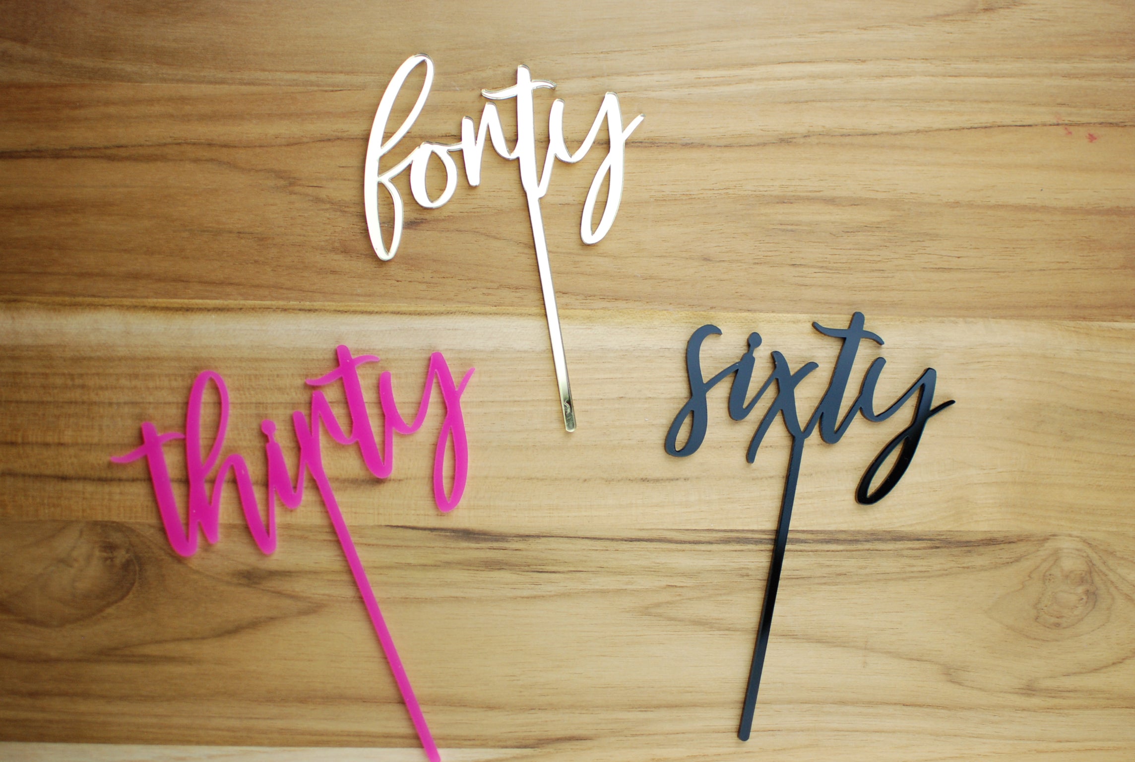 Custom Single Name Script Cake Topper – Occasional Paper Cuts