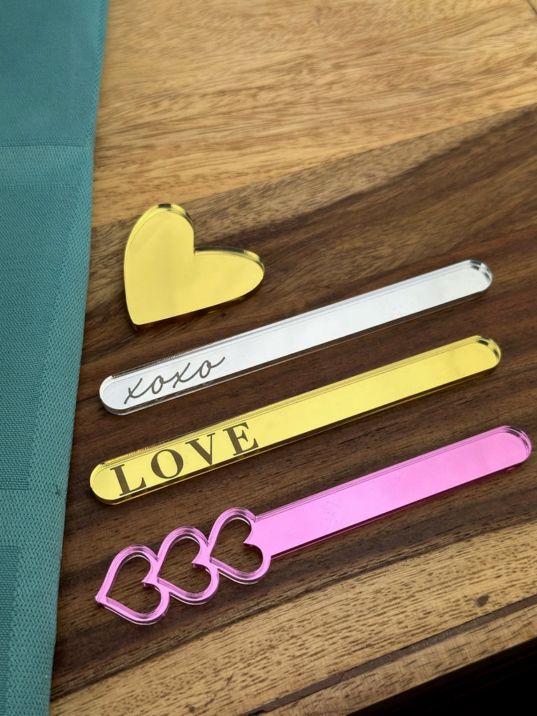 Personalized Popsicle Cakesicle Sticks Custom Acrylic Reusable Cakesticks  for Wedding Baking Birthday Baby Shower Decoration