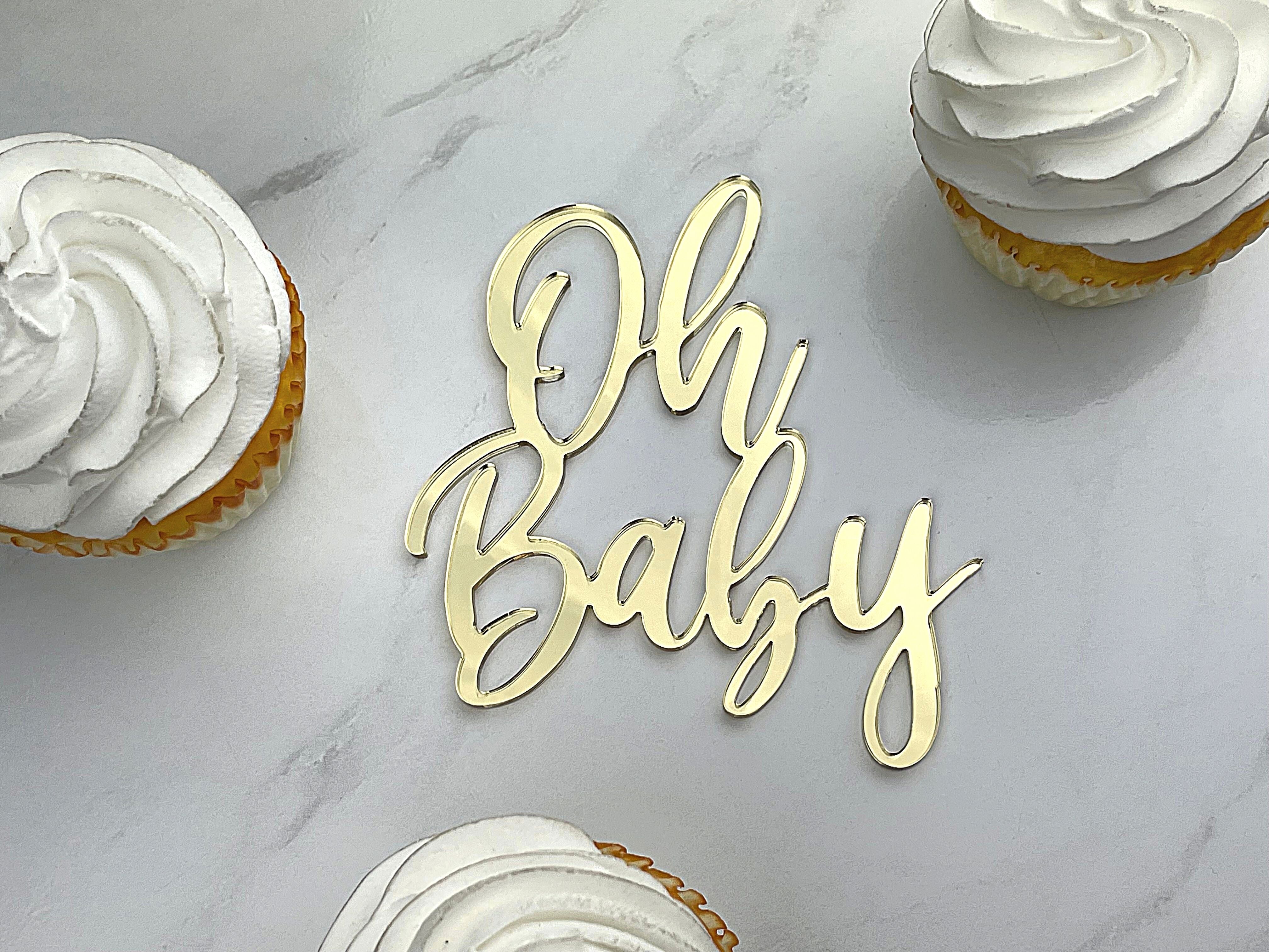 Oh Baby! Baby Shower Cake Topper – Occasional Paper Cuts