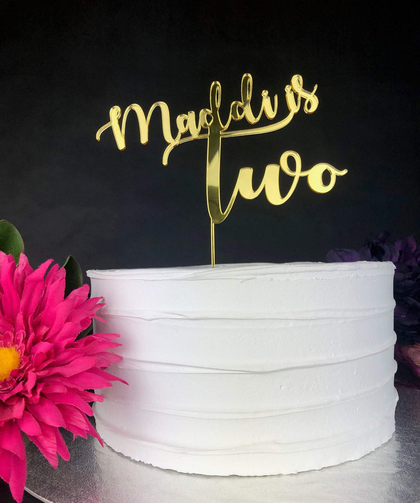 Butterfly Cake Toppers: Acrylic, Rose Gold, Customizable